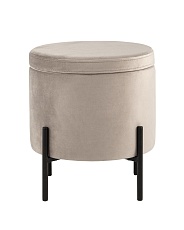 Пуф Stool Group Грейс велюр светло-серый vd-grays-b25 1