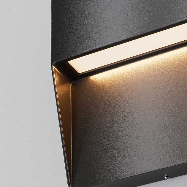 Уличный настенный светодиодный светильник Maytoni Mane O047SL-L3B3K изображение 6 Уличный настенный светодиодный светильник Maytoni Mane O047SL-L3B3K Фото № 6