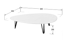 Журнальный стол Мебелик Дадли 002577 2