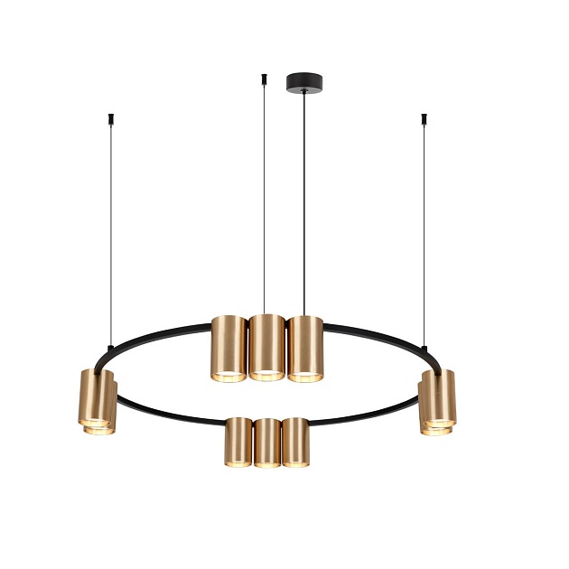 Подвесная люстра Denkirs Orbit DK4065-BK+SG изображение 2 Подвесная люстра Denkirs Orbit DK4065-BK+SG Фото № 2