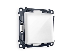 Комплект механизма 1-кл проходного выключателя AMBRELLA VOLT ALFA Белый глянец QUANT (AP1010, VM105)