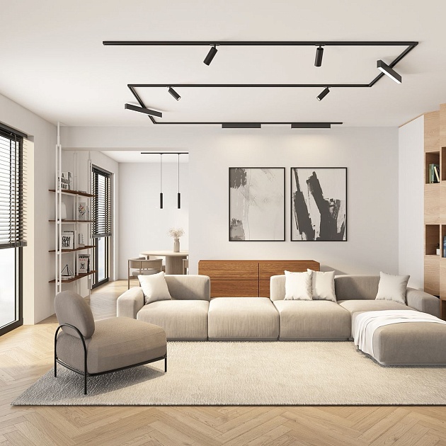 Трековый светильник Denkirs Solid Tube DK6210-BK Фото № 4