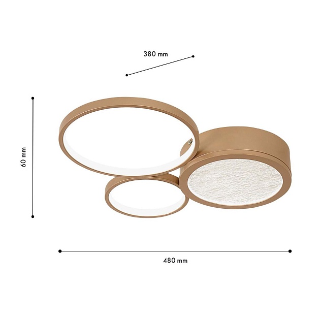 Потолочный светодиодный светильник F-Promo Campus 4681-3C изображение 2 Потолочный светодиодный светильник F-Promo Campus 4681-3C Фото № 2