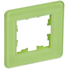 BRITE Рамка 1-местная РУ-1-2-Бр стекло эко грин RE IEK BR-M12-G-41-K06