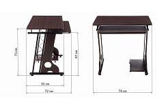 Компьютерный стол Woodville Livia 1680 2