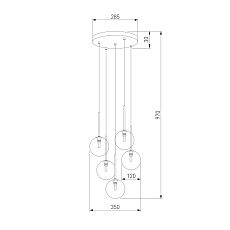 Подвесная люстра TK Lighting 5943 Nilos 1