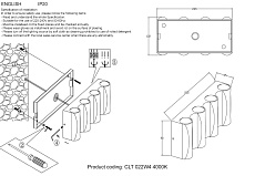 Настенный светодиодный светильник Crystal Lux CLT 022W4 BL-GO 4000K 1