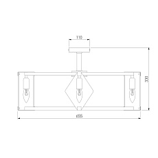 Потолочная люстра Eurosvet Aragon 60126/8 черный Smart 1