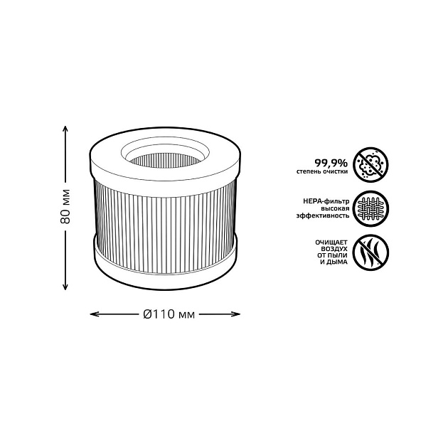 Фильтр для очистителя воздуха GR001 Gauss Guard GR002 изображение 2 Фильтр для очистителя воздуха GR001 Gauss Guard GR002 Фото № 2