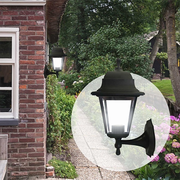 Уличный настенный светильник Apeyron Леда 11-11чер изображение 5 Уличный настенный светильник Apeyron Леда 11-11чер Фото № 5