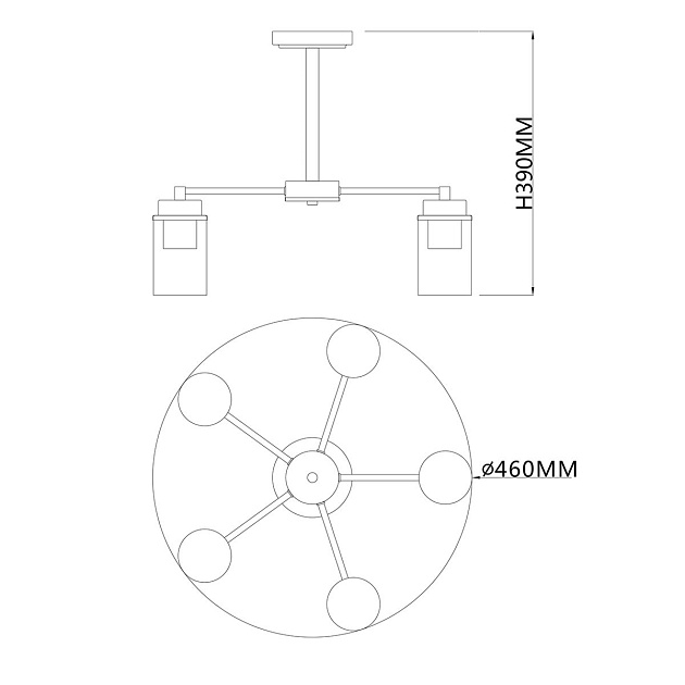 Потолочная люстра Escada Dinasty 2118/5P изображение 2 Потолочная люстра Escada Dinasty 2118/5P Фото № 2