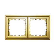 Рамка LK Studio 2-постовая (золото) LK80 CLASSIC 894226-1