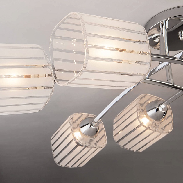 Потолочный светильник Eurosvet 30125/8 хром изображение 4 Потолочный светильник Eurosvet 30125/8 хром Фото № 4