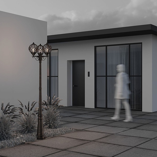 Садово-парковый светильник Maytoni Via O023FL-03G Фото № 9