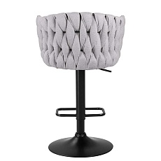 Стул барный DOBRIN LEON (серая ткань (LAR 275-17)) 9690-LM LEON 3