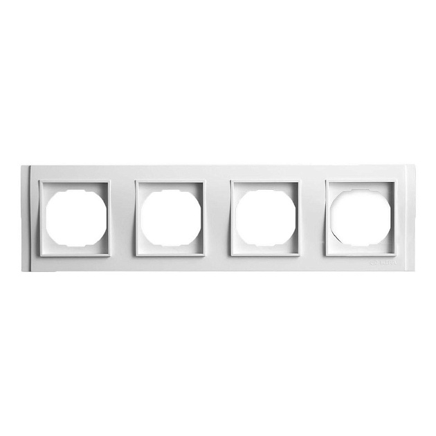 Рамка 4-постовая Vesta-Electric Verona белый FRM020401BEL изображение 1 Рамка 4-постовая Vesta-Electric Verona белый FRM020401BEL Фото № 1
