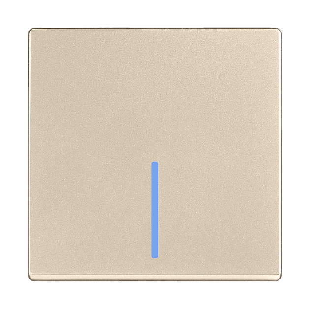 Выключатель Werkel одноклавишный с подсветкой шампань W1110111 4690389157080 Фото № 2