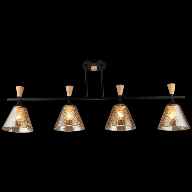 Спот Reluce 04864-0.3-04 BK+WOOD Фото № 4