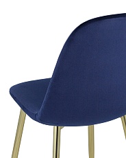 Кухонный стул Stool Group Валенсия велюр синий золотые ножки DC-93025I blue HLR-64 4