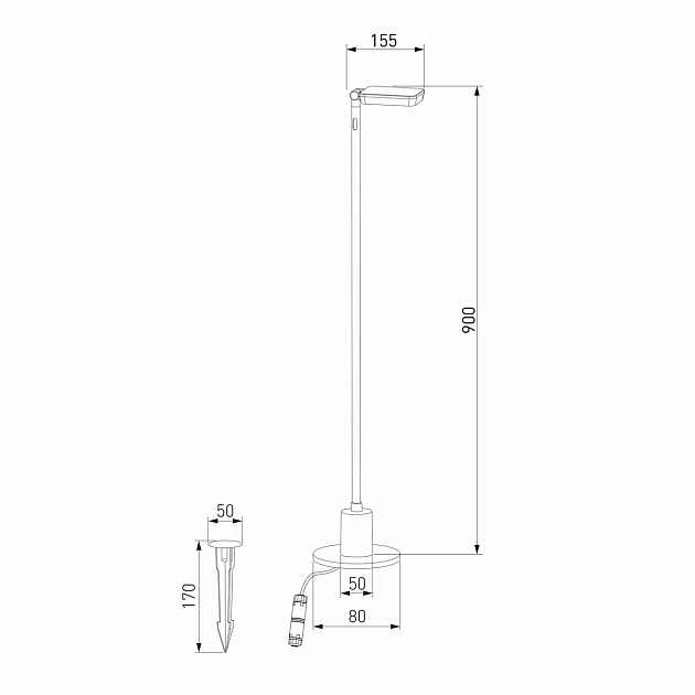 Уличный светодиодный светильник Elektrostandard Joli 35182/F a068102 Фото № 2