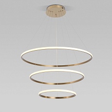 Подвесной светодиодный светильник Eurosvet Collars 90264/3 латунь