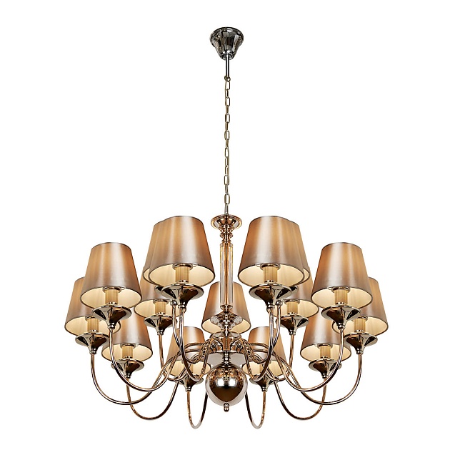 Подвесная люстра iLamp Rolling P2406-10+5 Nickel Фото № 2