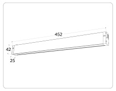 Трековый светодиодный светильник Ambrella Light Track System Magnetic 220V GL1282 2