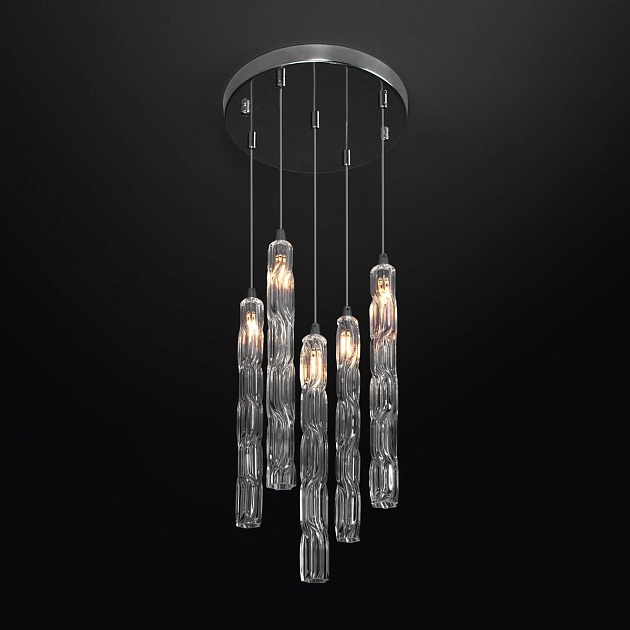 Подвесная люстра Eurosvet Lynn 50381/5 хром Фото № 5