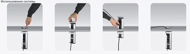 Блок розеточный настольный 3 поста Ecoplast LUK 70303 Фото № 2