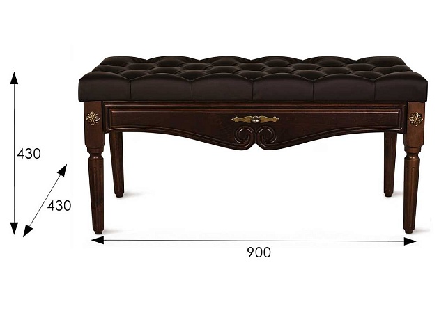 Банкетка Мебелик Сильвия 002052 Фото № 2