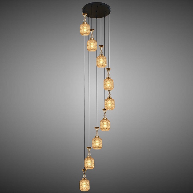 Подвесная люстра Reluce 02003-0.9-09 Amber изображение 3 Подвесная люстра Reluce 02003-0.9-09 Amber Фото № 3