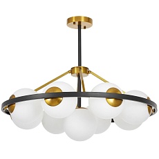 Подвесная люстра Lumina Deco Donzano LDP 8034-9 BK+WT 4