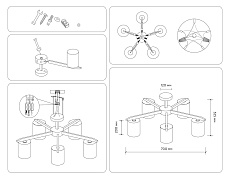 Потолочная люстра Ambrella light Traditional Loft TR83113 1