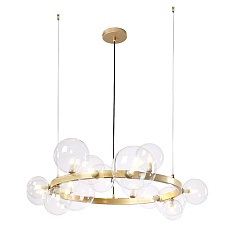 Подвесная люстра Crystal Lux Agata SP15 V2 Gold/Transparente 2