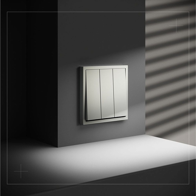 Выключатель встраиваемый Voltum S70 трехклавишный 10А, (сталь) VLS030105 изображение 5 Выключатель встраиваемый Voltum S70 трехклавишный 10А, (сталь) VLS030105 Фото № 5