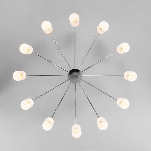 Потолочная люстра Eurosvet Vegga 70160/12 хром Smart изображение 3 Потолочная люстра Eurosvet Vegga 70160/12 хром Smart Фото № 3