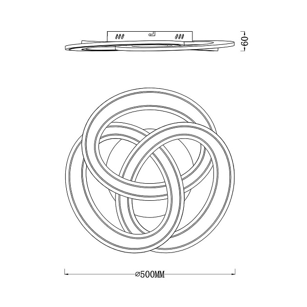 Потолочный светодиодный светильник Escada Quant 10243/3LED изображение 2 Потолочный светодиодный светильник Escada Quant 10243/3LED Фото № 2