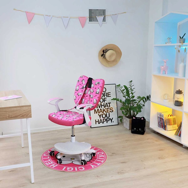 Детское кресло AksHome Catty фуксия с котятами, ткань 84764 изображение 16 Детское кресло AksHome Catty фуксия с котятами, ткань 84764 Фото № 16