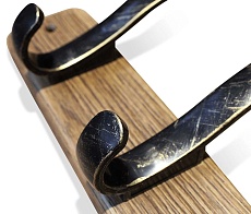 Настенная вешалка Sheffilton SHT-WH20 браш. коричневый/черный зол.патина 1933220402 3