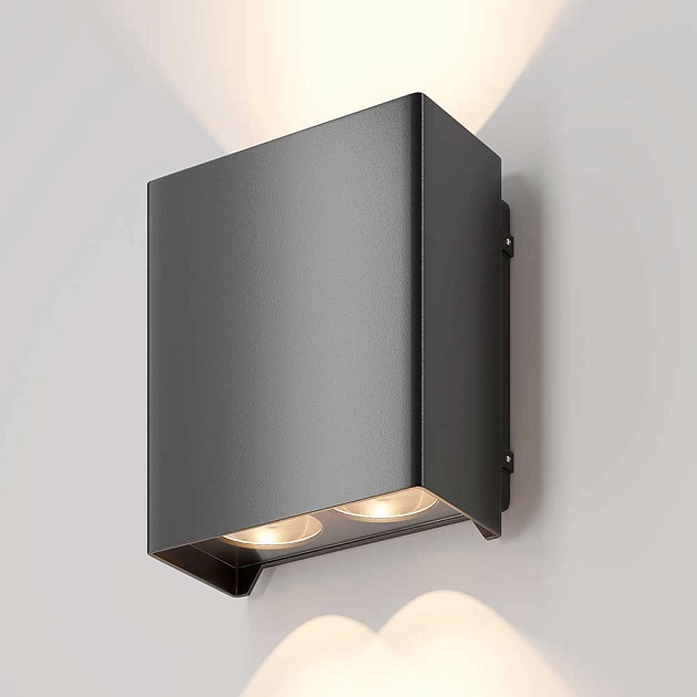 Уличный настенный светодиодный светильник Maytoni Shell O570WL-L20B3K Фото № 3