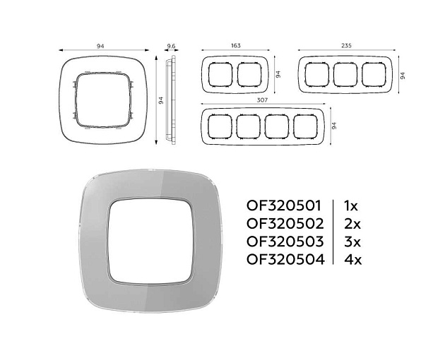 Рамка AMBRELLA VOLT OF320502 изображение 3 Рамка AMBRELLA VOLT OF320502 Фото № 3