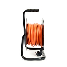 Удлинитель на катушке Stekker STD03-20-30 Standart 4-местный с/з ПВС 3*1,5, оранжевый, 16А, IP20,30м (29405) 50184 3