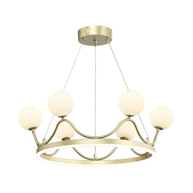 Подвесная светодиодная люстра Gerhort G51241/6GD WT Фото № 1