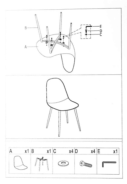 Кухонный стул Woodville Capri 11947 изображение 2 Кухонный стул Woodville Capri 11947 Фото № 2
