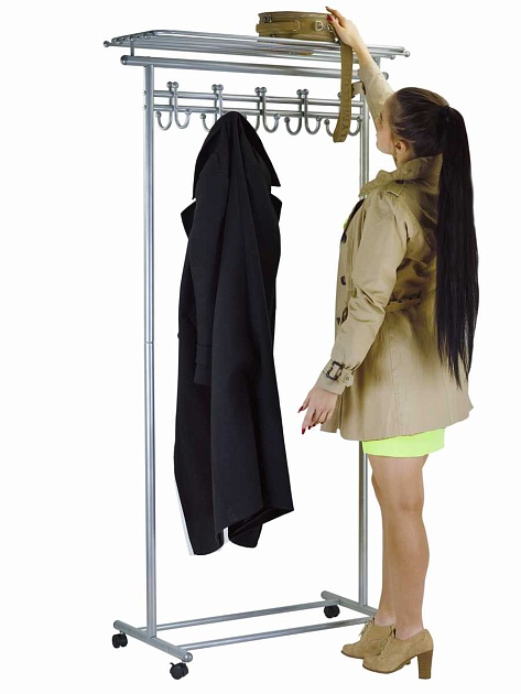 Гардеробная вешалка на колесах Мебелик М 9 008209 Фото № 12