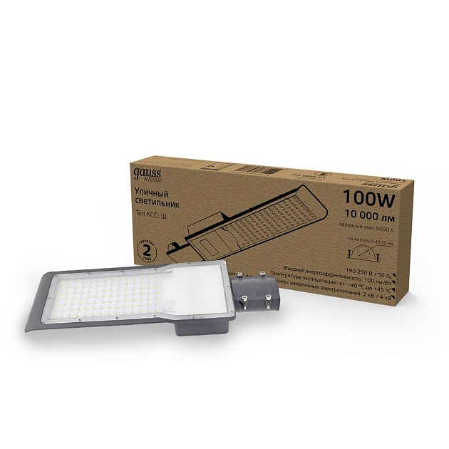 Уличный светодиодный консольный светильник Gauss Avenue 629534300 изображение 2 Уличный светодиодный консольный светильник Gauss Avenue 629534300 Фото № 2