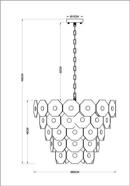 Подвесная люстра Arte Lamp Lambrusco A4069LM-13AB Фото № 2