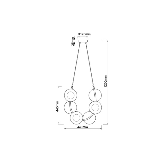 Подвесной светильник Vele Luce Astoria VL5004P61 Фото № 4