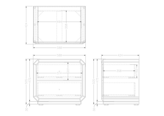 Прикроватная тумба Garda Decor KFC939 изображение 2 Прикроватная тумба Garda Decor KFC939 Фото № 2