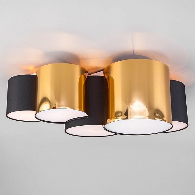 Потолочный светильник TK Lighting 3447 Mona Black/Gold изображение 1 Потолочный светильник TK Lighting 3447 Mona Black/Gold Фото № 1